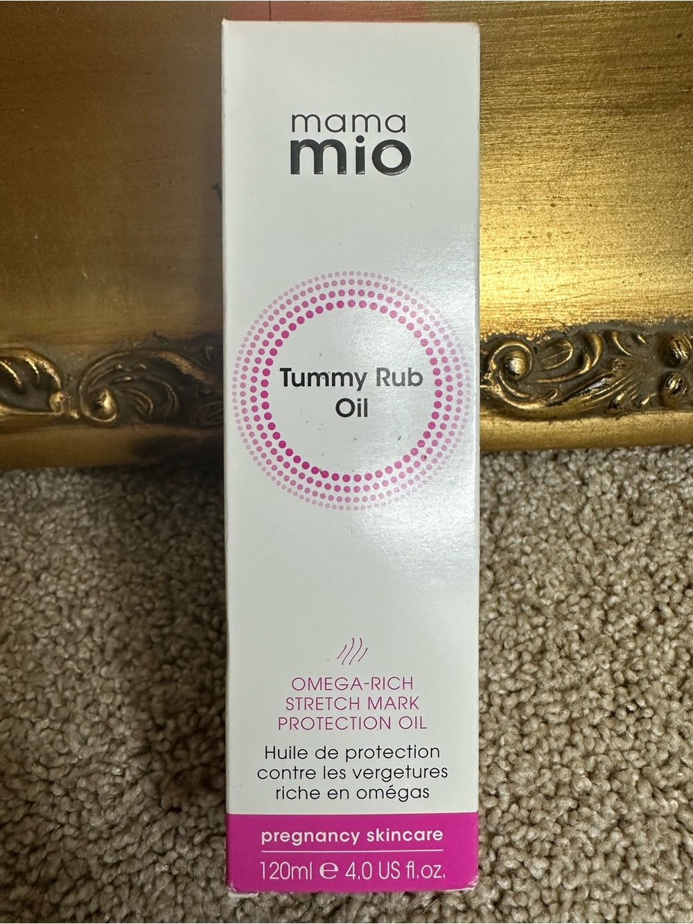 New In Box Mama Mio Tummy Rub Oil Omega Rich Stretch Mark Protection 4oz